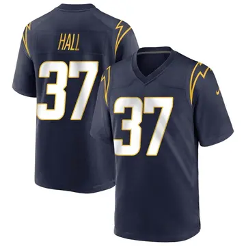 Nike Kemon Hall Youth Game Los Angeles Chargers Navy Team Color Jersey
