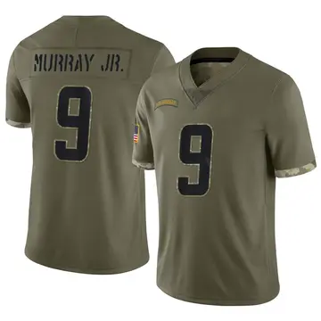 Nike Kenneth Murray Jr. Men's Limited Los Angeles Chargers Olive 2022 Salute To Service Jersey