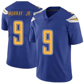 Nike Kenneth Murray Jr. Men's Limited Los Angeles Chargers Royal Color Rush Vapor Untouchable Jersey