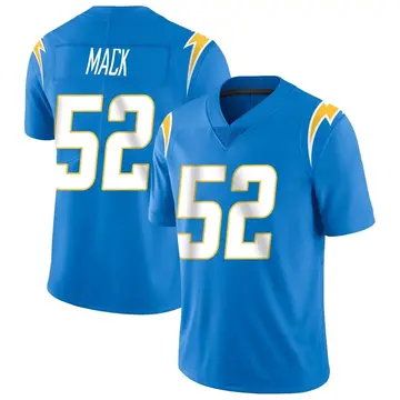 Nike Khalil Mack Men's Limited Los Angeles Chargers Blue Powder Vapor Untouchable Alternate Jersey