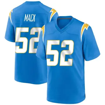 Nike Khalil Mack Youth Game Los Angeles Chargers Blue Powder Alternate Jersey