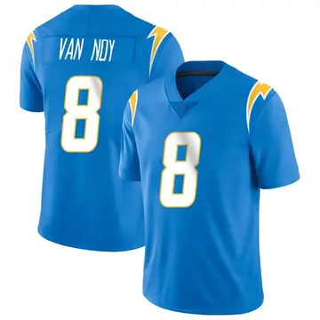 Nike Kyle Van Noy Men's Limited Los Angeles Chargers Blue Powder Vapor Untouchable Alternate Jersey
