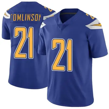 Nike LaDainian Tomlinson Youth Limited Los Angeles Chargers Royal Color Rush Vapor Untouchable Jersey