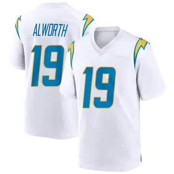 Nike Lance Alworth Men's Game Los Angeles Chargers White Jersey