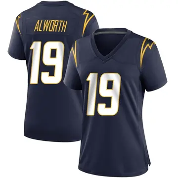 Nike Lance Alworth Women's Game Los Angeles Chargers Navy Team Color Jersey