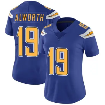 Nike Lance Alworth Women's Limited Los Angeles Chargers Royal Color Rush Vapor Untouchable Jersey