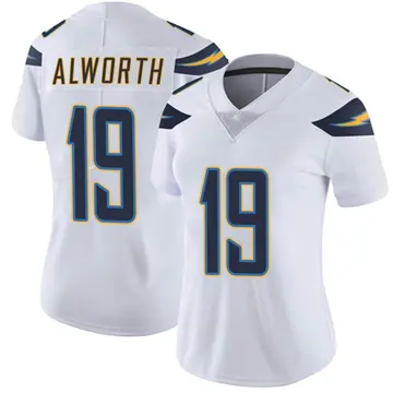 Nike Lance Alworth Women's Limited Los Angeles Chargers White Vapor Untouchable Jersey