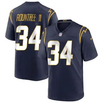 Nike Larry Rountree III Men's Game Los Angeles Chargers Navy Team Color Jersey