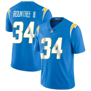 Nike Larry Rountree III Men's Limited Los Angeles Chargers Blue Powder Vapor Untouchable Alternate Jersey