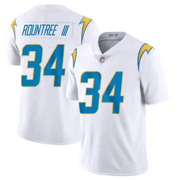 Nike Larry Rountree III Men's Limited Los Angeles Chargers White Vapor Untouchable Jersey