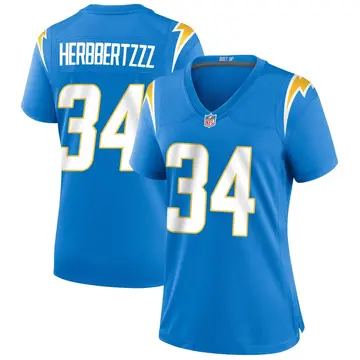 Nike Larry Rountree III Women's Game Los Angeles Chargers Blue Powder Alternate Jersey