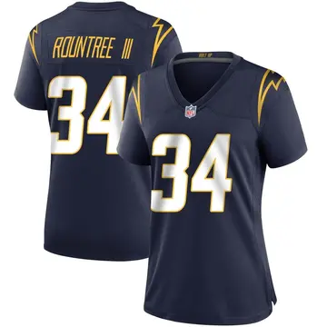 Nike Larry Rountree III Women's Game Los Angeles Chargers Navy Team Color Jersey