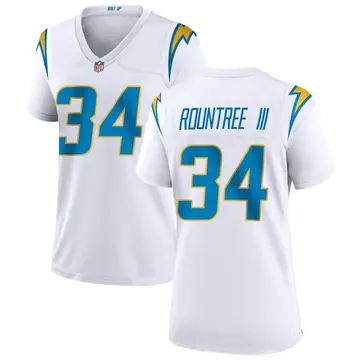 Nike Larry Rountree III Women's Game Los Angeles Chargers White Jersey