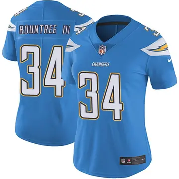 Nike Larry Rountree III Women's Limited Los Angeles Chargers Blue Powder Vapor Untouchable Alternate Jersey