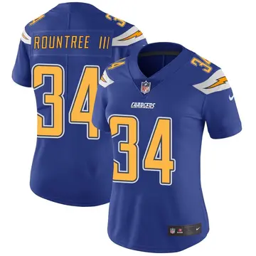 Nike Larry Rountree III Women's Limited Los Angeles Chargers Royal Color Rush Vapor Untouchable Jersey