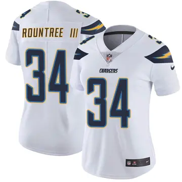 Nike Larry Rountree III Women's Limited Los Angeles Chargers White Vapor Untouchable Jersey