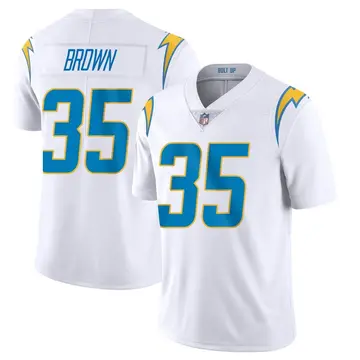 Nike Leddie Brown Youth Limited Los Angeles Chargers White Vapor Untouchable Jersey