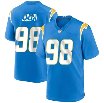 Nike Linval Joseph Men's Game Los Angeles Chargers Blue Powder Alternate Jersey