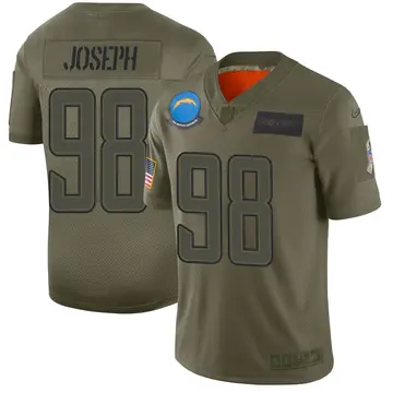 Nike Linval Joseph Youth Limited Los Angeles Chargers Camo 2019 Salute to Service Jersey