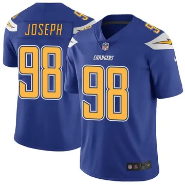 Nike Linval Joseph Youth Limited Los Angeles Chargers Royal Color Rush Vapor Untouchable Jersey