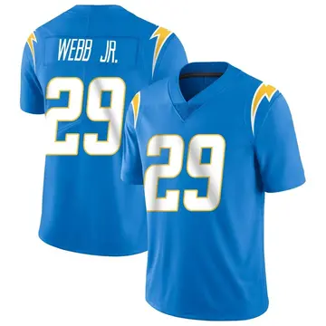 Nike Mark Webb Jr. Men's Limited Los Angeles Chargers Blue Powder Vapor Untouchable Alternate Jersey