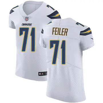 Nike Matt Feiler Men's Elite Los Angeles Chargers White Vapor Untouchable Jersey