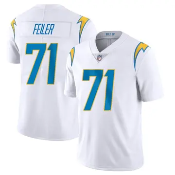 Nike Matt Feiler Men's Limited Los Angeles Chargers White Vapor Untouchable Jersey