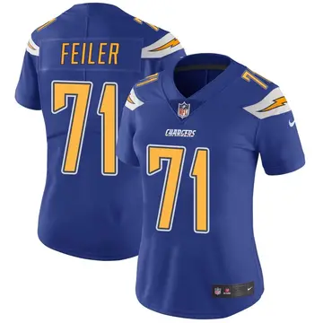 Nike Matt Feiler Women's Limited Los Angeles Chargers Royal Color Rush Vapor Untouchable Jersey