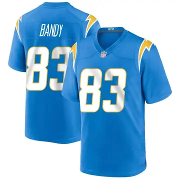 Nike Michael Bandy Men's Game Los Angeles Chargers Blue Powder Alternate Jersey