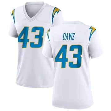 Nike Michael Davis Women's Game Los Angeles Chargers White Jersey