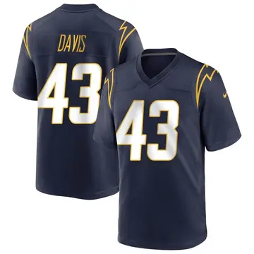 Nike Michael Davis Youth Game Los Angeles Chargers Navy Team Color Jersey