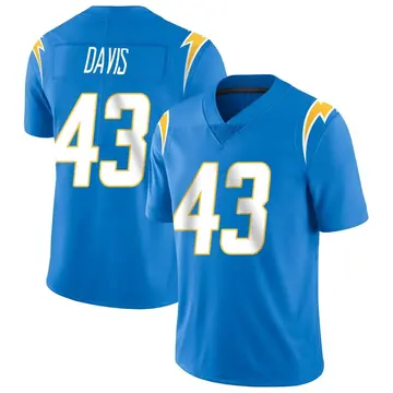 Nike Michael Davis Youth Limited Los Angeles Chargers Blue Powder Vapor Untouchable Alternate Jersey