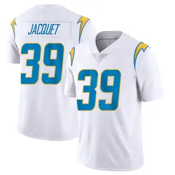 Nike Michael Jacquet Men's Limited Los Angeles Chargers White Vapor Untouchable Jersey
