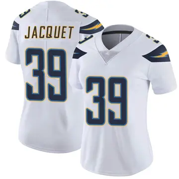 Nike Michael Jacquet Women's Limited Los Angeles Chargers White Vapor Untouchable Jersey