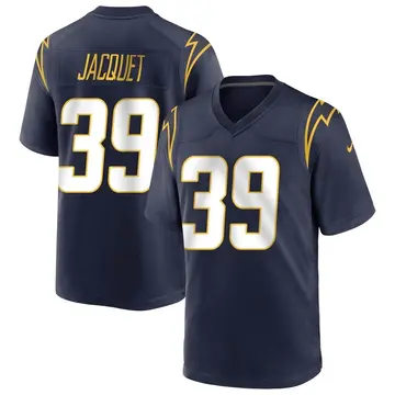 Nike Michael Jacquet Youth Game Los Angeles Chargers Navy Team Color Jersey