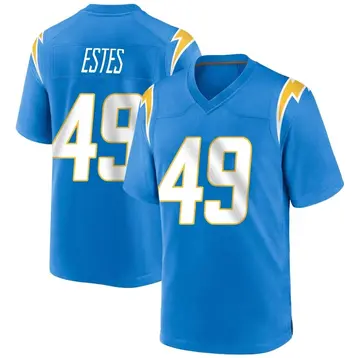 Nike Mike Estes Men's Game Los Angeles Chargers Blue Powder Alternate Jersey
