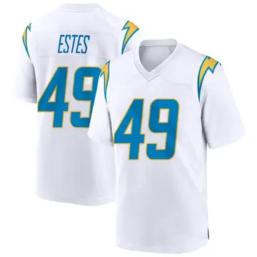 Nike Mike Estes Men's Game Los Angeles Chargers White Jersey