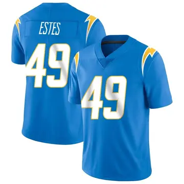Nike Mike Estes Men's Limited Los Angeles Chargers Blue Powder Vapor Untouchable Alternate Jersey