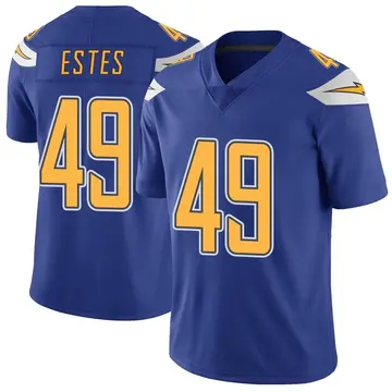 Nike Mike Estes Men's Limited Los Angeles Chargers Royal Color Rush Vapor Untouchable Jersey