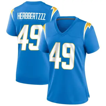 Nike Mike Estes Women's Game Los Angeles Chargers Blue Powder Alternate Jersey