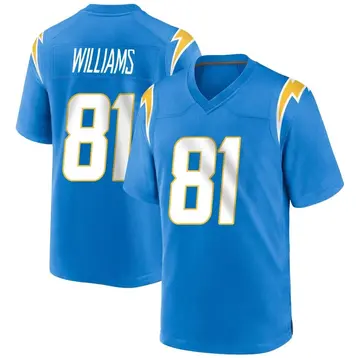 Nike Mike Williams Men's Game Los Angeles Chargers Blue Powder Alternate Jersey