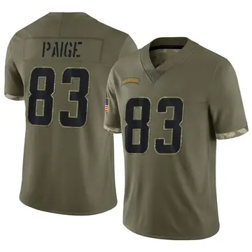 Nike Mitchell Paige Men's Limited Los Angeles Chargers Olive 2022 Salute To Service Jersey