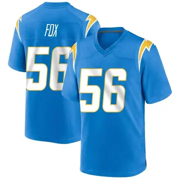 Nike Morgan Fox Youth Game Los Angeles Chargers Blue Powder Alternate Jersey