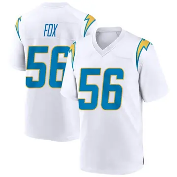 Nike Morgan Fox Youth Game Los Angeles Chargers White Jersey