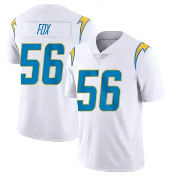 Nike Morgan Fox Youth Limited Los Angeles Chargers White Vapor Untouchable Jersey