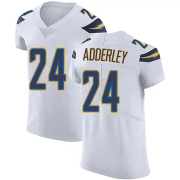 Nike Nasir Adderley Men's Elite Los Angeles Chargers White Vapor Untouchable Jersey