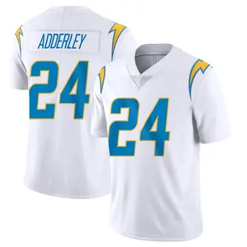 Nike Nasir Adderley Men's Limited Los Angeles Chargers White Vapor Untouchable Jersey