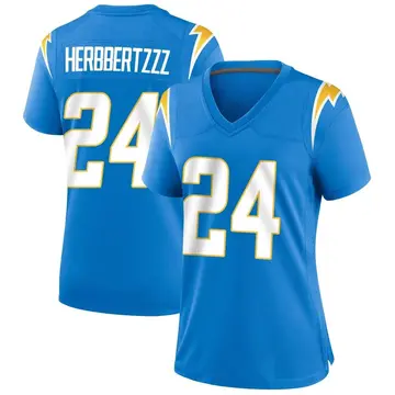 Nike Nasir Adderley Women's Game Los Angeles Chargers Blue Powder Alternate Jersey