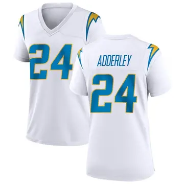 Nike Nasir Adderley Women's Game Los Angeles Chargers White Jersey