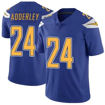 Nike Nasir Adderley Youth Limited Los Angeles Chargers Royal Color Rush Vapor Untouchable Jersey